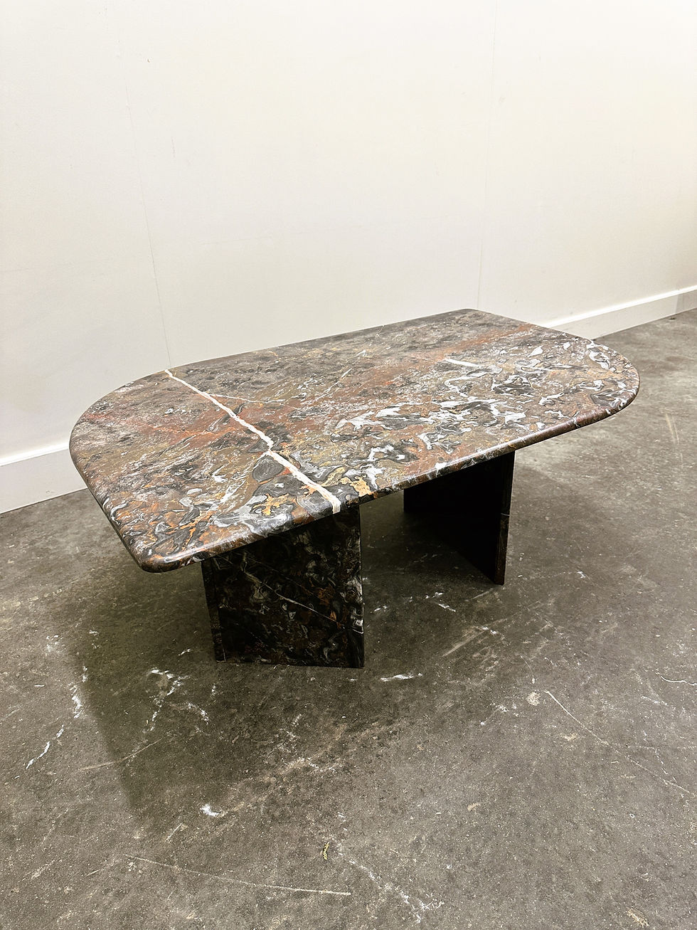 Thumbnail: Striking Vintage Marble Coffee Table, 1970s