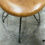 Thumbnail: Pair of Industrial Vintage Metal Frame Bar Stools, France 1970s.