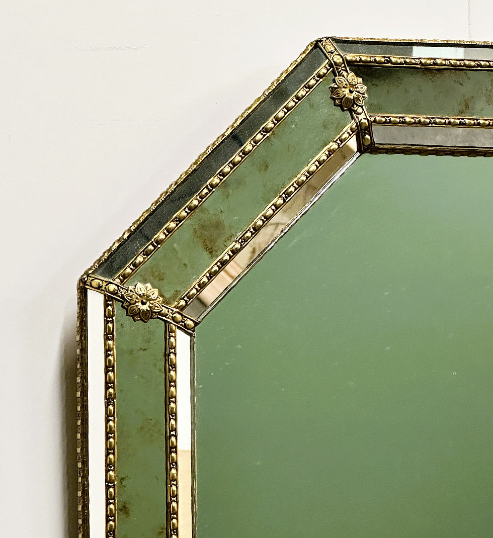 Thumbnail: Vintage Spanish Neoclassical Hollywood Regency Wall Mirror, Spain 1980s.