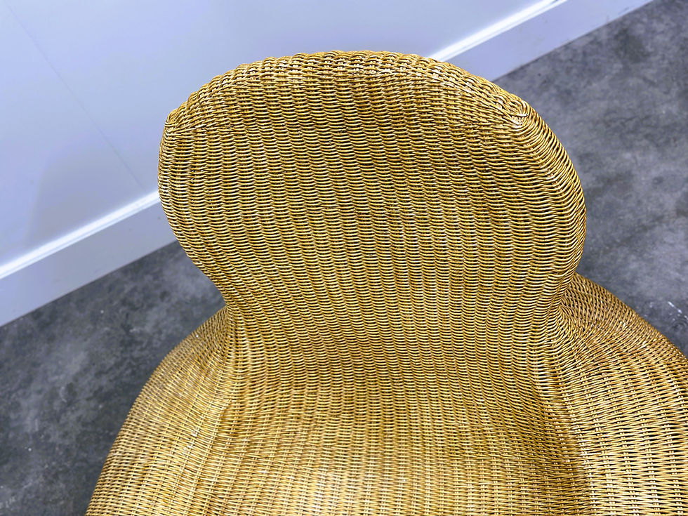 Thumbnail: Vintage Storvik Rattan Cane Wicker Lounge Chair by Carl Öjerstam for Ikea