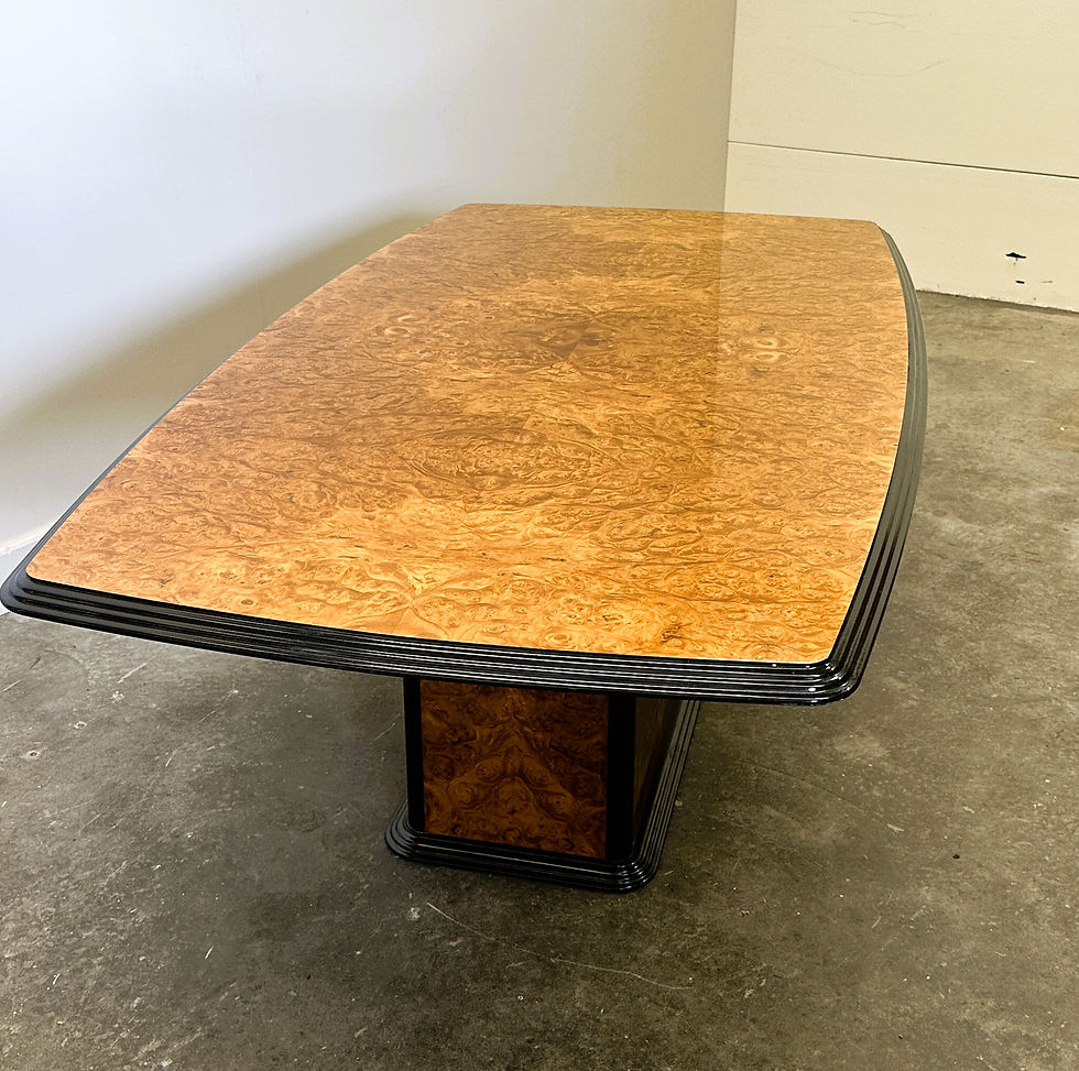 Thumbnail: Stunning Large Vintage Burl Wood Dining Table, France. 1970s