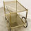 Thumbnail: Vintage Brass Drinks Trolley or Bar Cart, 1960s France.