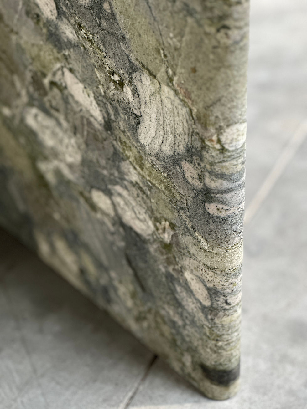 Thumbnail: Vintage Verde Marinace Marble Coffee Table, Brazilian Stone Coffee Table, 1980s