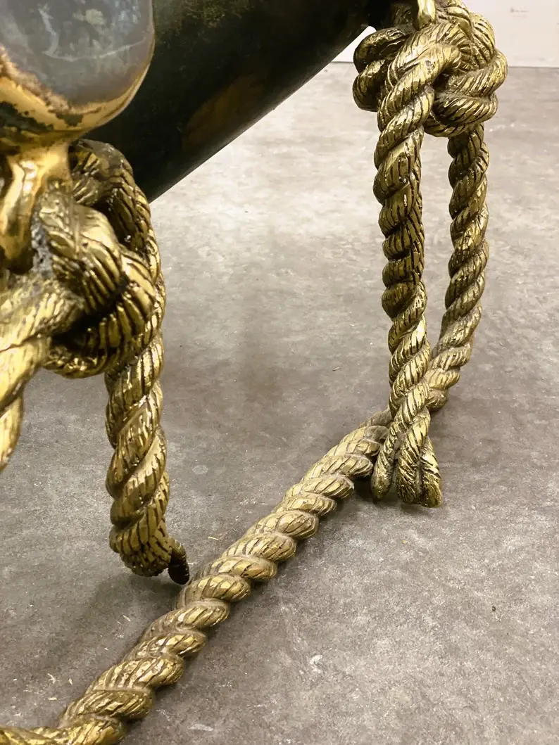Thumbnail: Huge Bronze And Brass Elephant Tusk Coffee Table By Italo Valenti, Spain 1975.