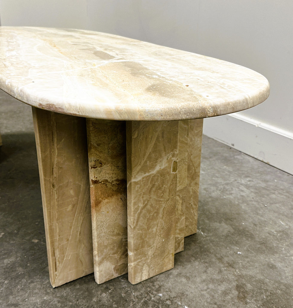 Thumbnail: Vintage Marble Boomerang Coffee Table, Italy 1980s.