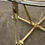 Thumbnail: Brass and Lucite Dining Table with Beveled Glass Top, Italy 1980s.