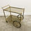 Thumbnail: Vintage Brass Drinks Trolley or Bar Cart, 1960s France.