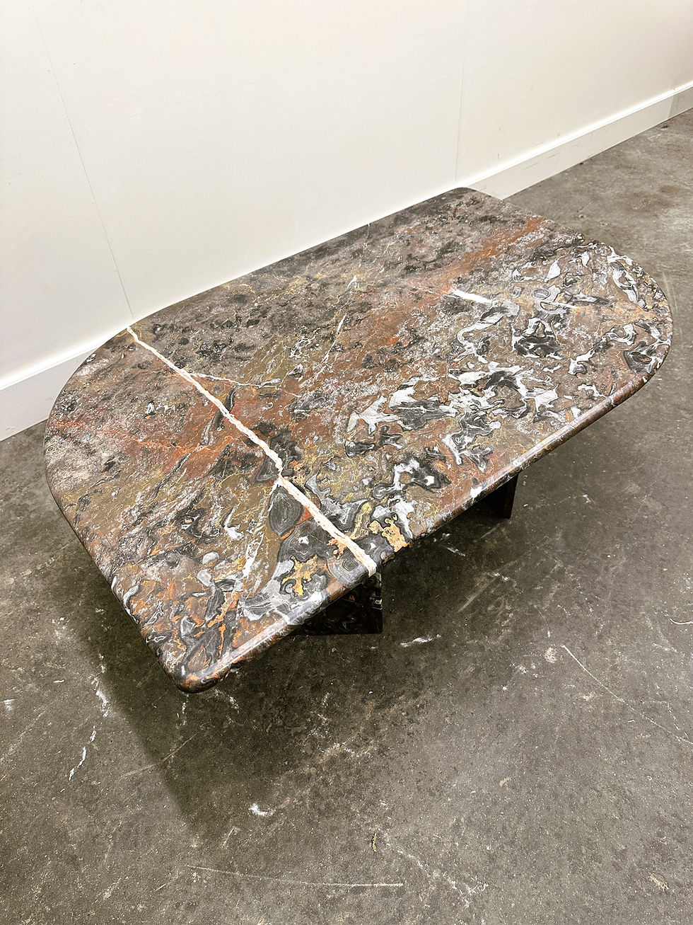 Thumbnail: Striking Vintage Marble Coffee Table, 1970s