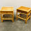 Thumbnail: Vintage Pair of French Bamboo Bedside Tables with Brass Knobs, 1970s