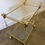 Thumbnail: Hollywood Regency Lucite and Brass Bar Cart, 1980s
