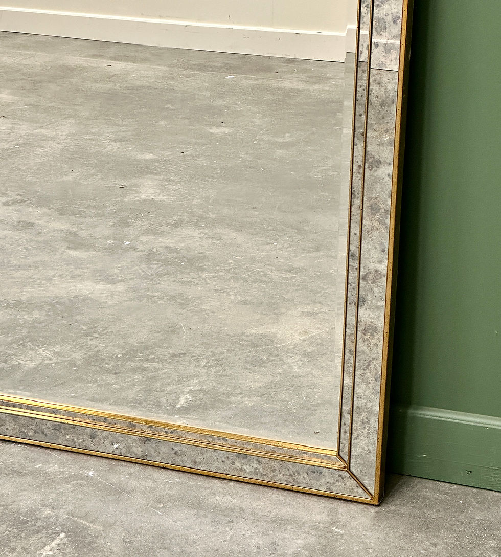 Thumbnail: Extra Large Hollywood Regency style Deknudt mirror, Belgium ca. 1980