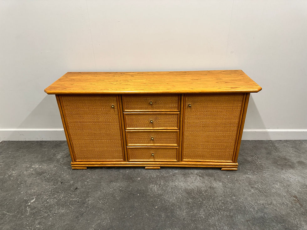 Thumbnail: Natural Vintage Bamboo And Rattan Sideboard, Italy 1970s