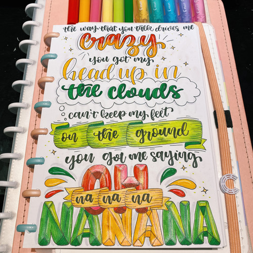 Lettering Na Na Na A4 | Julia Pereira Store