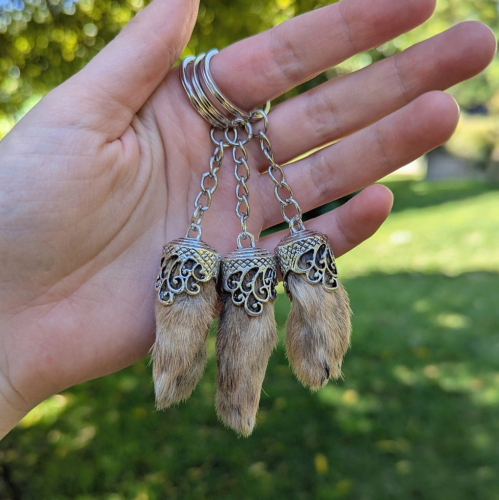 Thumbnail: Lucky Rabbit Paw Keychain (Front Paw)