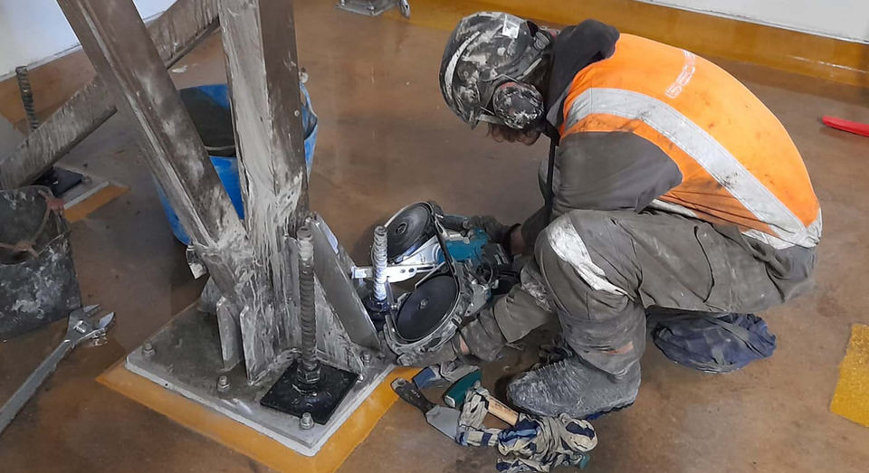 micropiles for ground improvement in confined space