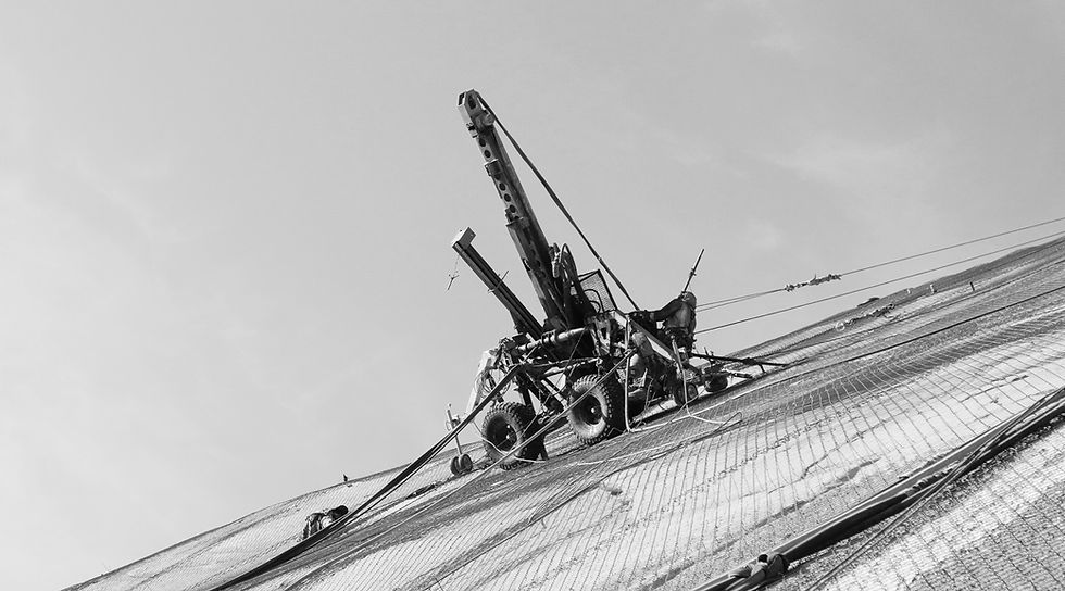 Purpose-built for mining and infrastructure ground support - delivering safe, efficient, and high-capacity drilling on challenging slopes.