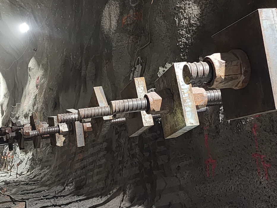 rock anchors installation hydro-electric facility