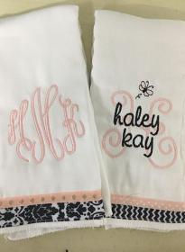 Thumbnail: Design Your Own Baby Rag with Monogram