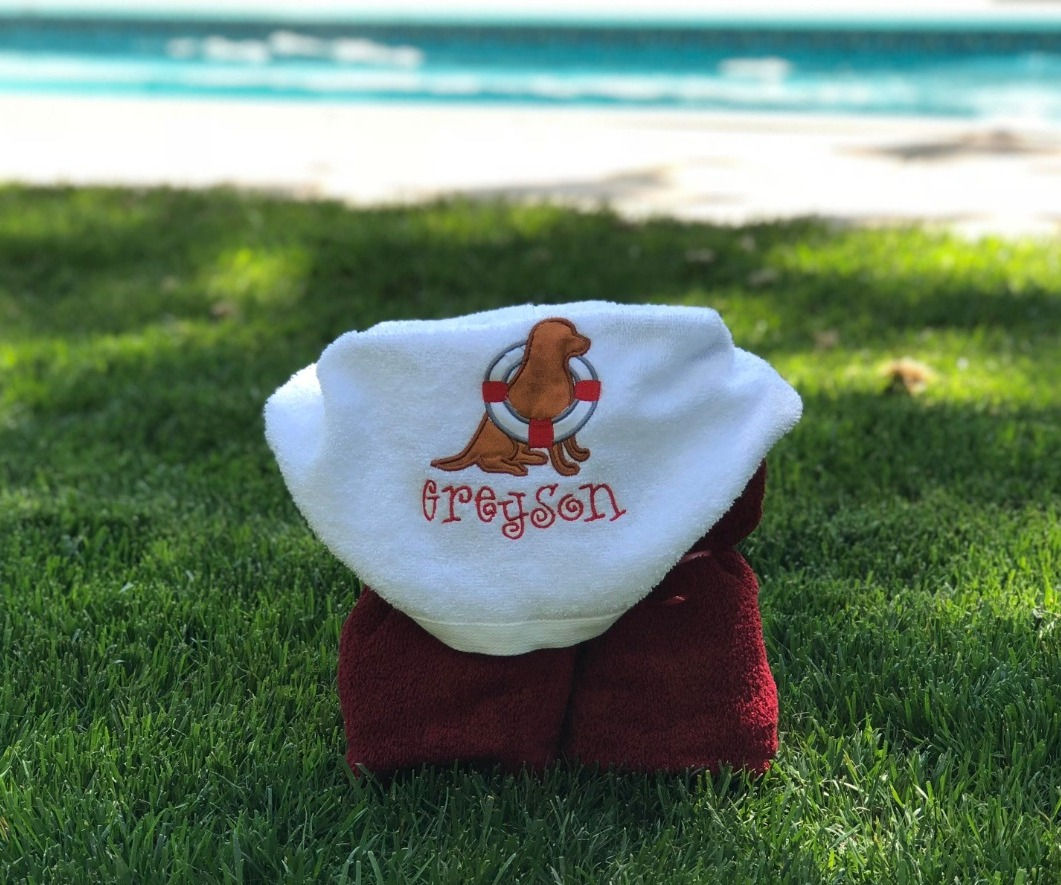 Greyson Life Dog Hooded Towel/ Personalized on the Hood