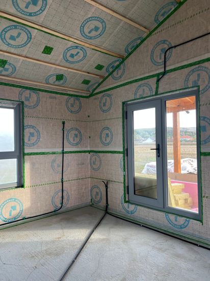 Casa parter pe structura de lemn in sistem timbeframe, construita de Miradex in Ciugud 