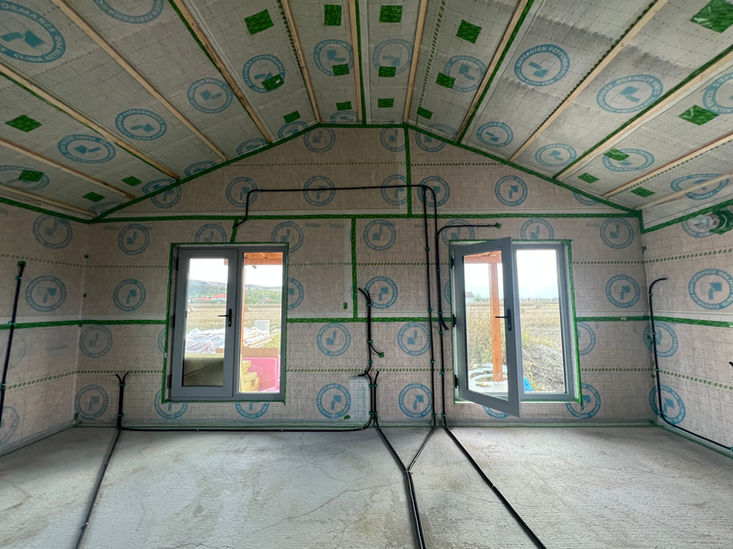 Casa parter pe structura de lemn in sistem timbeframe, construita de Miradex in Ciugud 