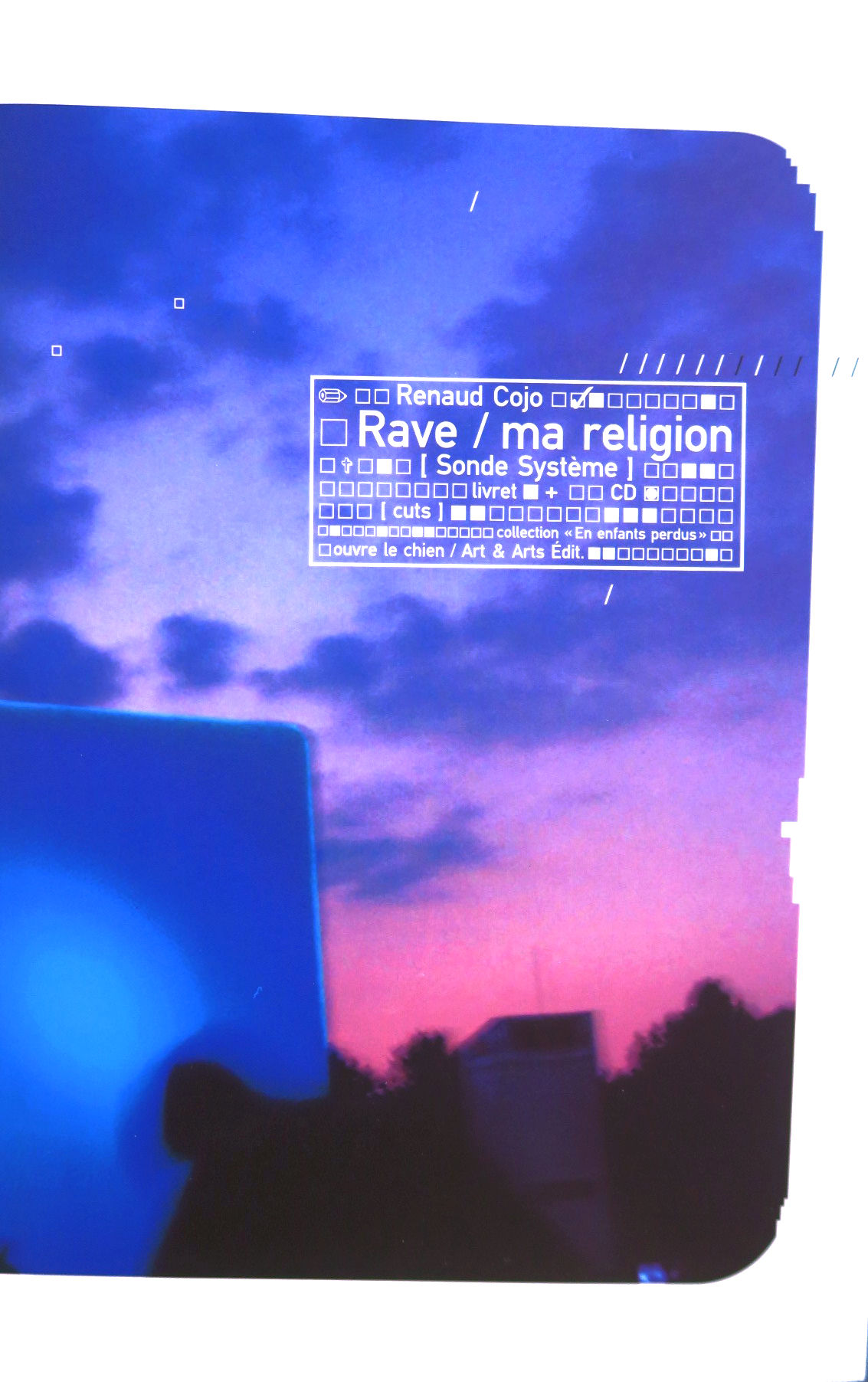 Livre + CD "Rave / ma religion" de Renaud Cojo (William Blake and Co, 2002)