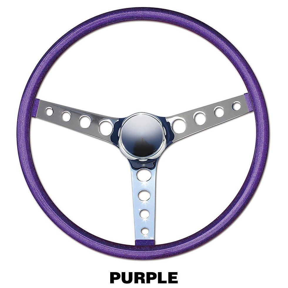 Thumbnail: MOONEYES ORIGINAL California Metal Flake "Finger Grip" Steering Wheel 15"