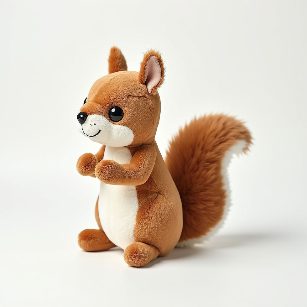 Plush Squirrel Squeaker