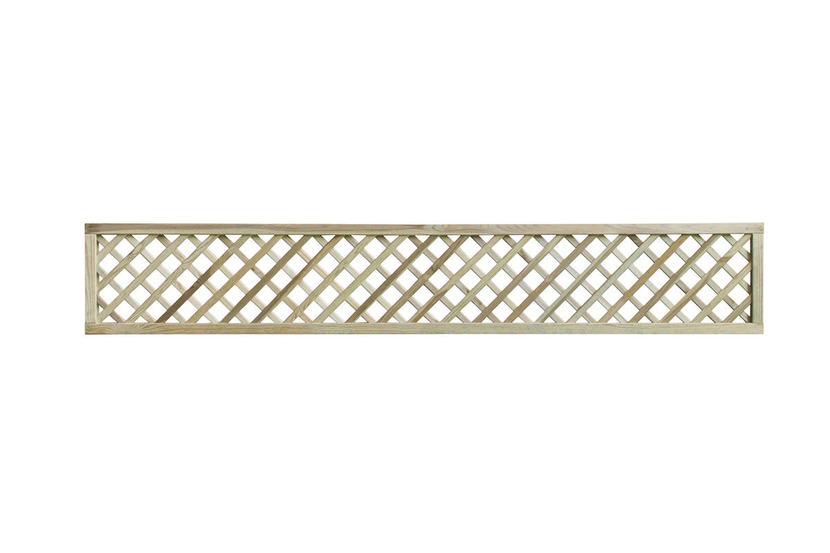 Alderley Diamond Trellis Green Treated