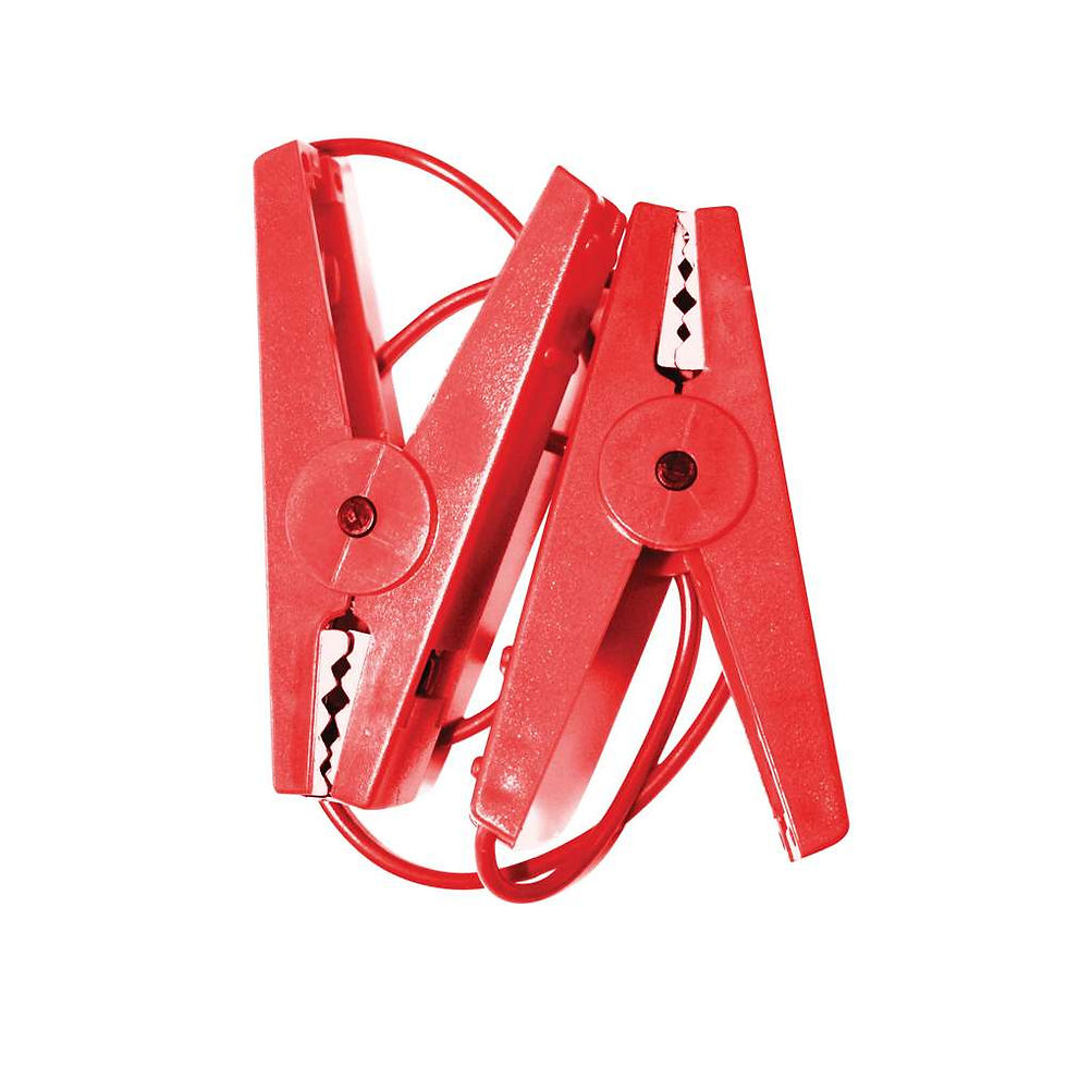 Line Connector with Croc Clips Red
