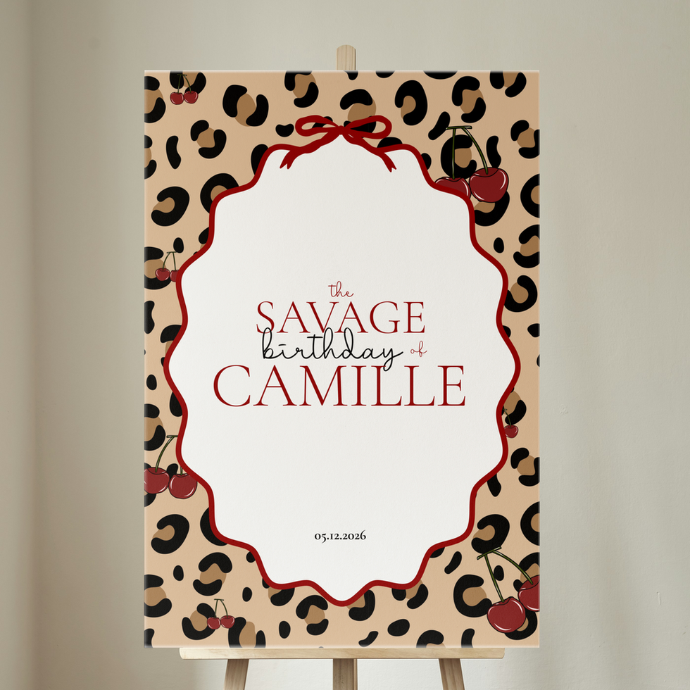 Panneau de Bienvenue pour anniversaire