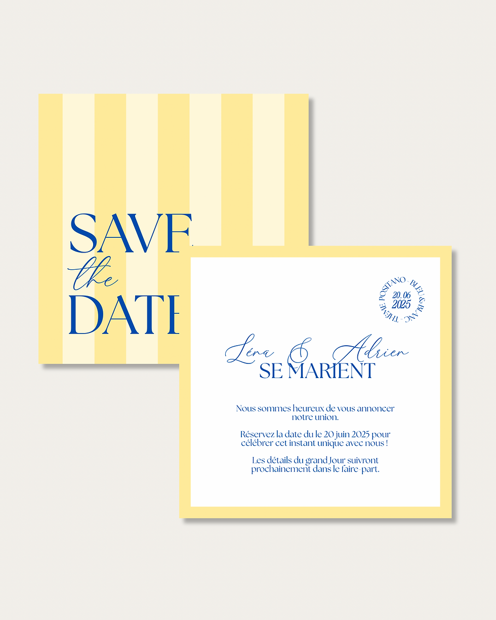 Save the Date style dolce vita
