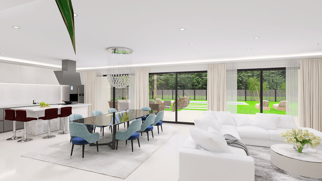 modern minimalist living room luxury neutral tones