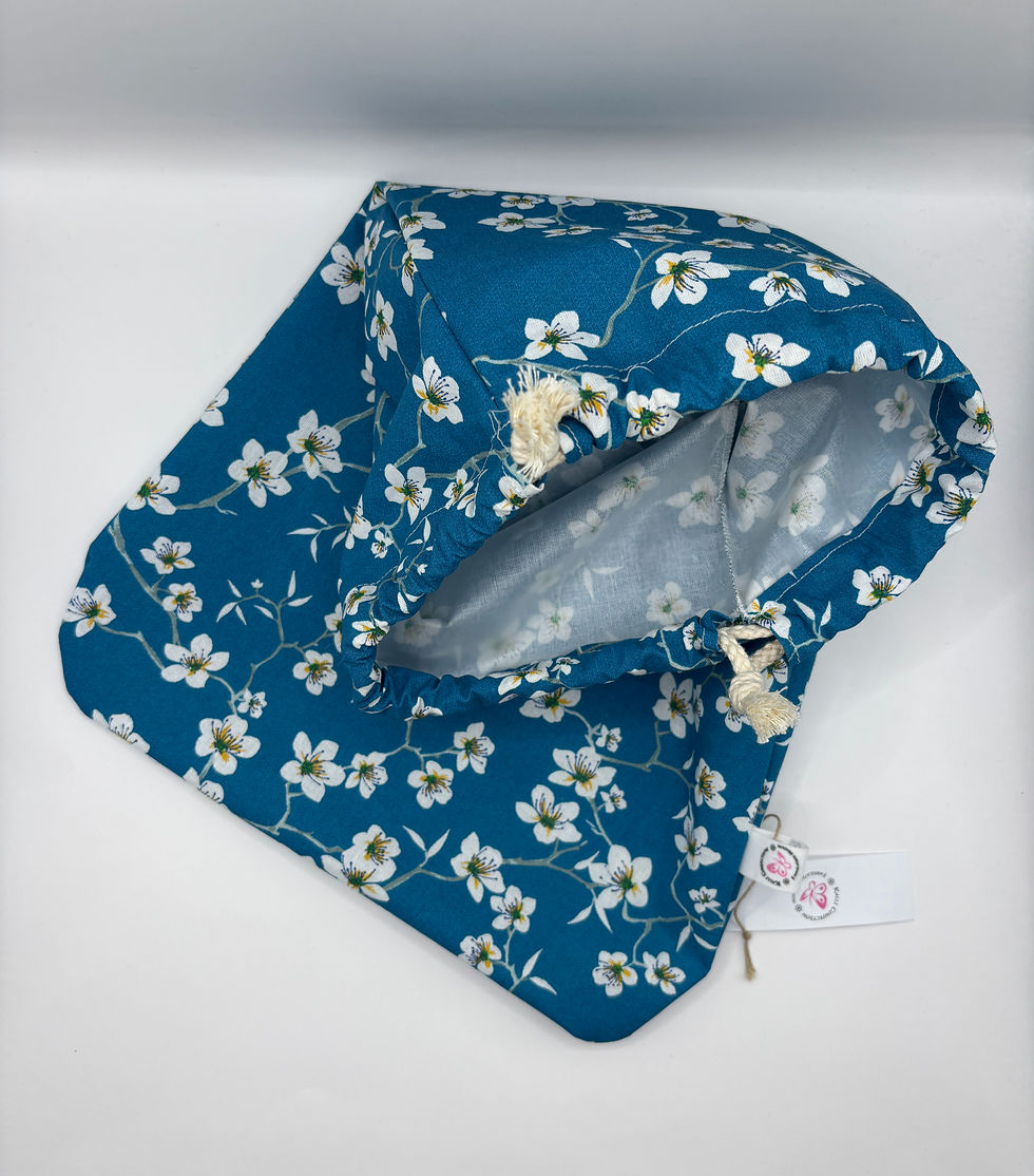 Miniature : Sac à pain en tissu MINI - Fleurs de Cerisier