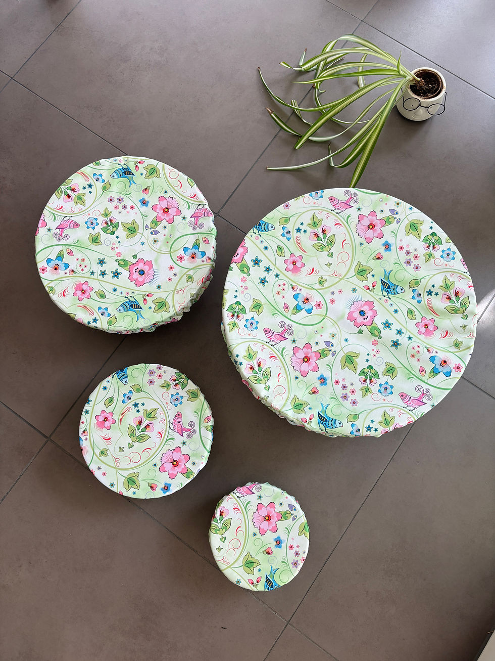 Miniature : Charlotte en tissu ronde pour la cuisine - Printemps