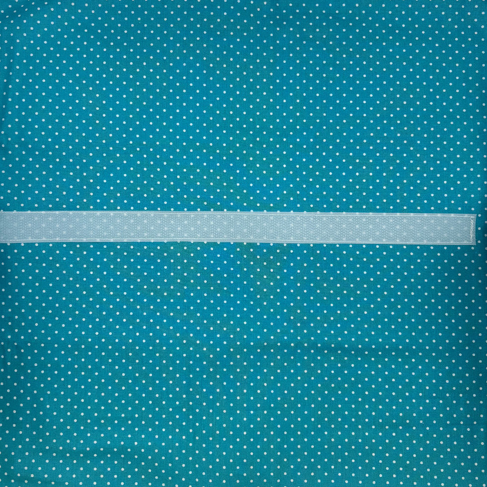 Miniature : Emballage à sandwich - Turquoise à Pois Blancs