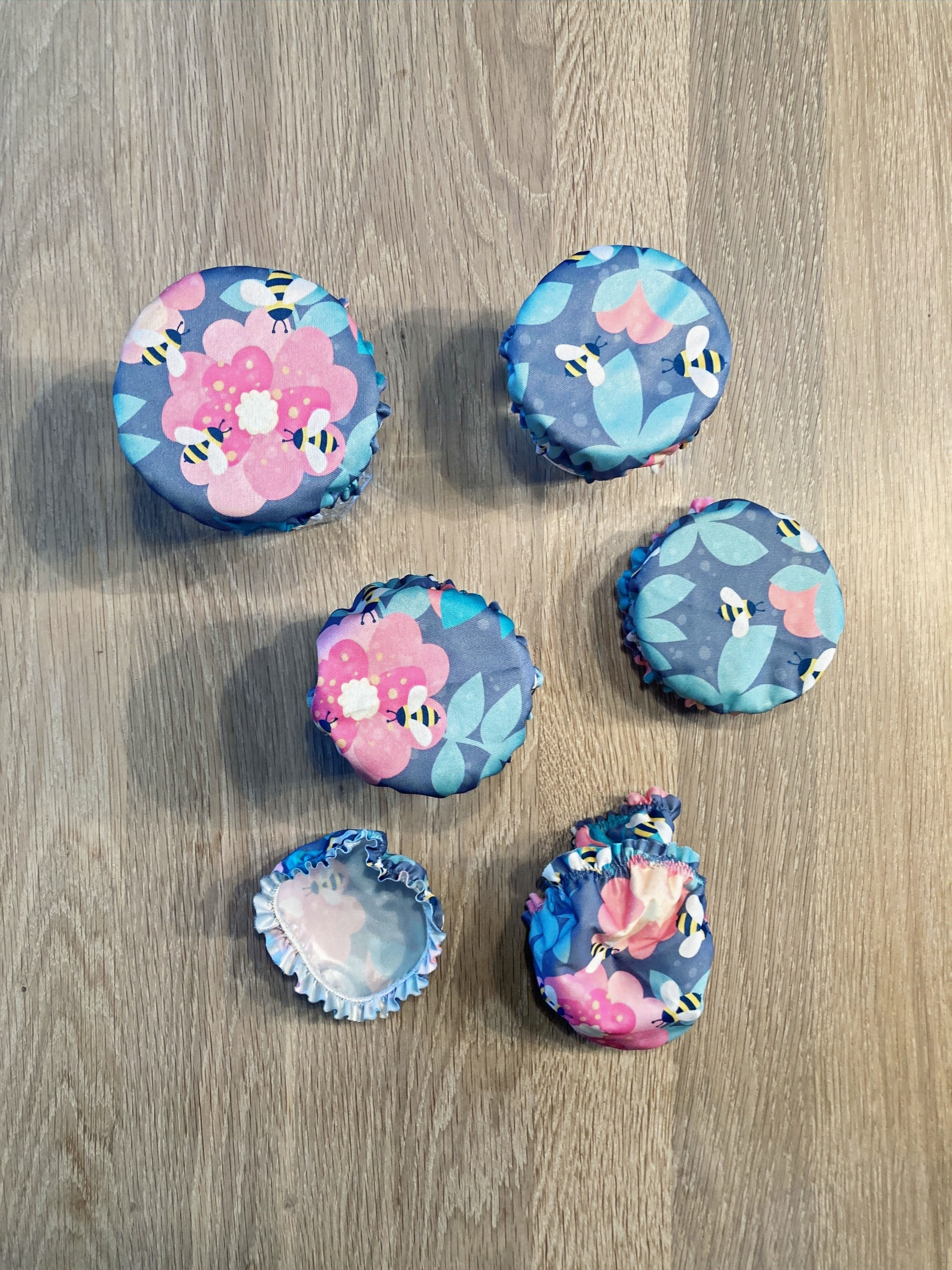 Charlotte en tissu ronde pour la cuisine - Abeilles - Taille XS