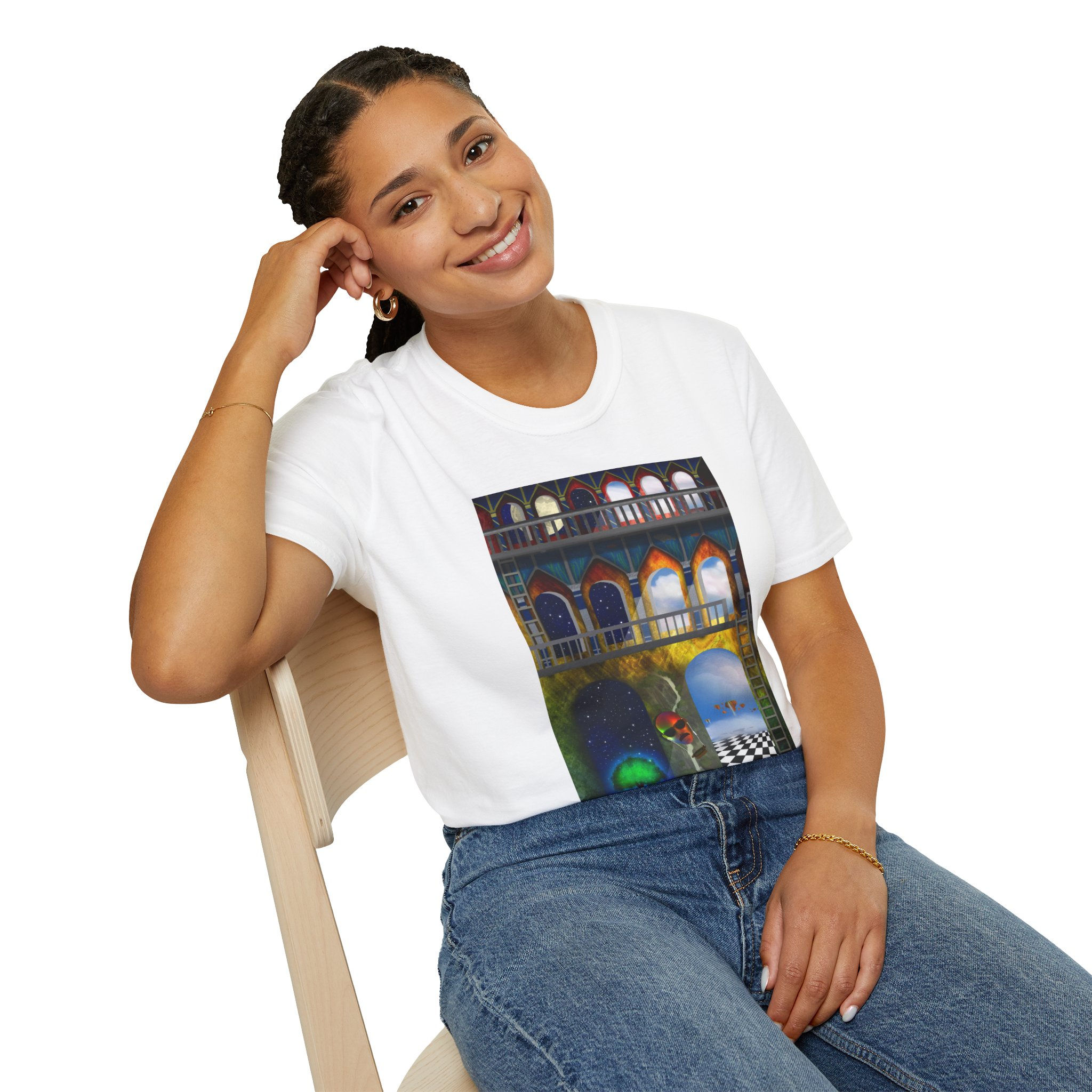 “Windows to the Unseen” Unisex Soft-style T-Shirt