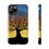 Thumbnail: Stylish Tree Silhouette Phone Case, Tough Cell Phone Cover, Nature Lover Gift