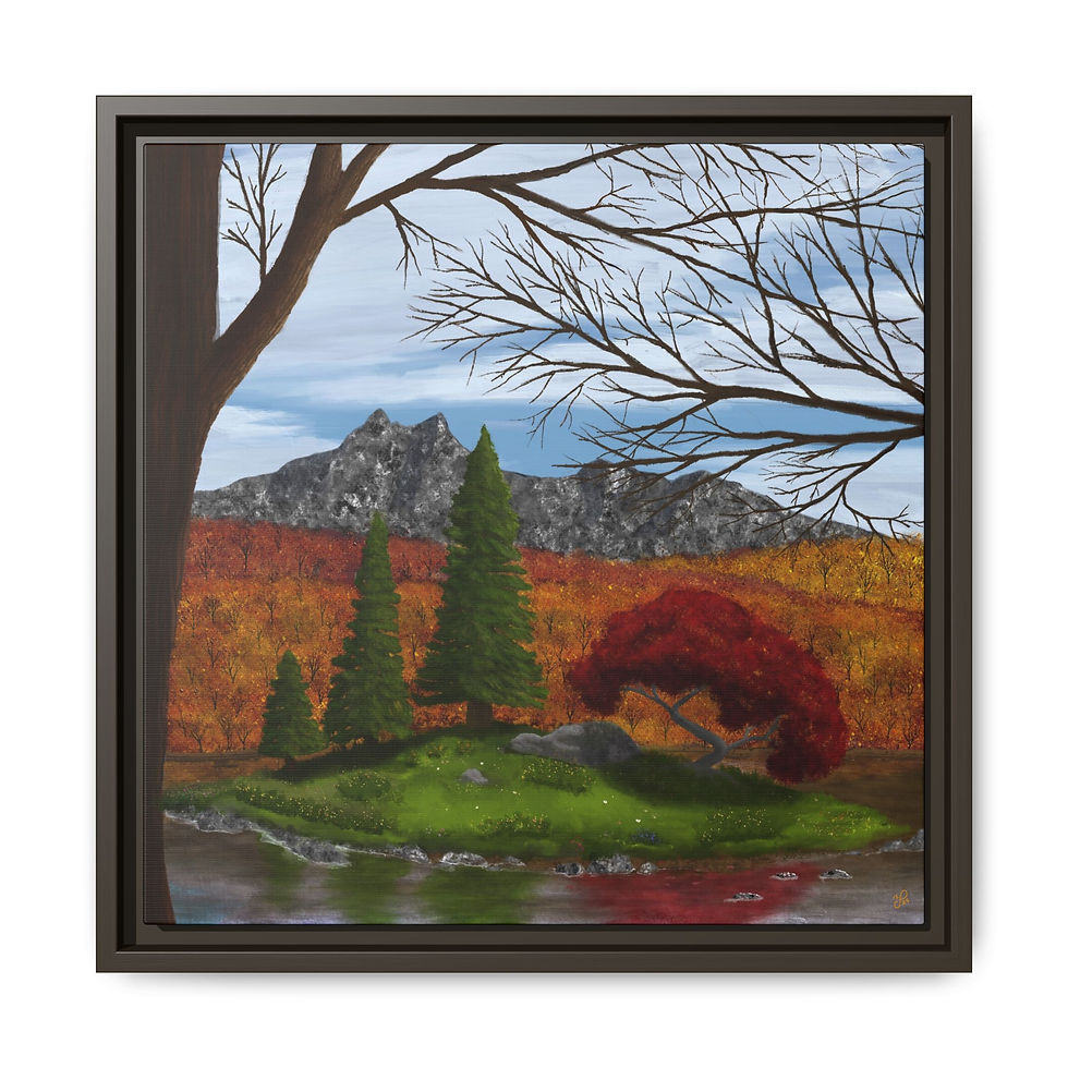 Thumbnail: “Whispers of the Woods” Matte Canvas - Mountain Lake Wall Art