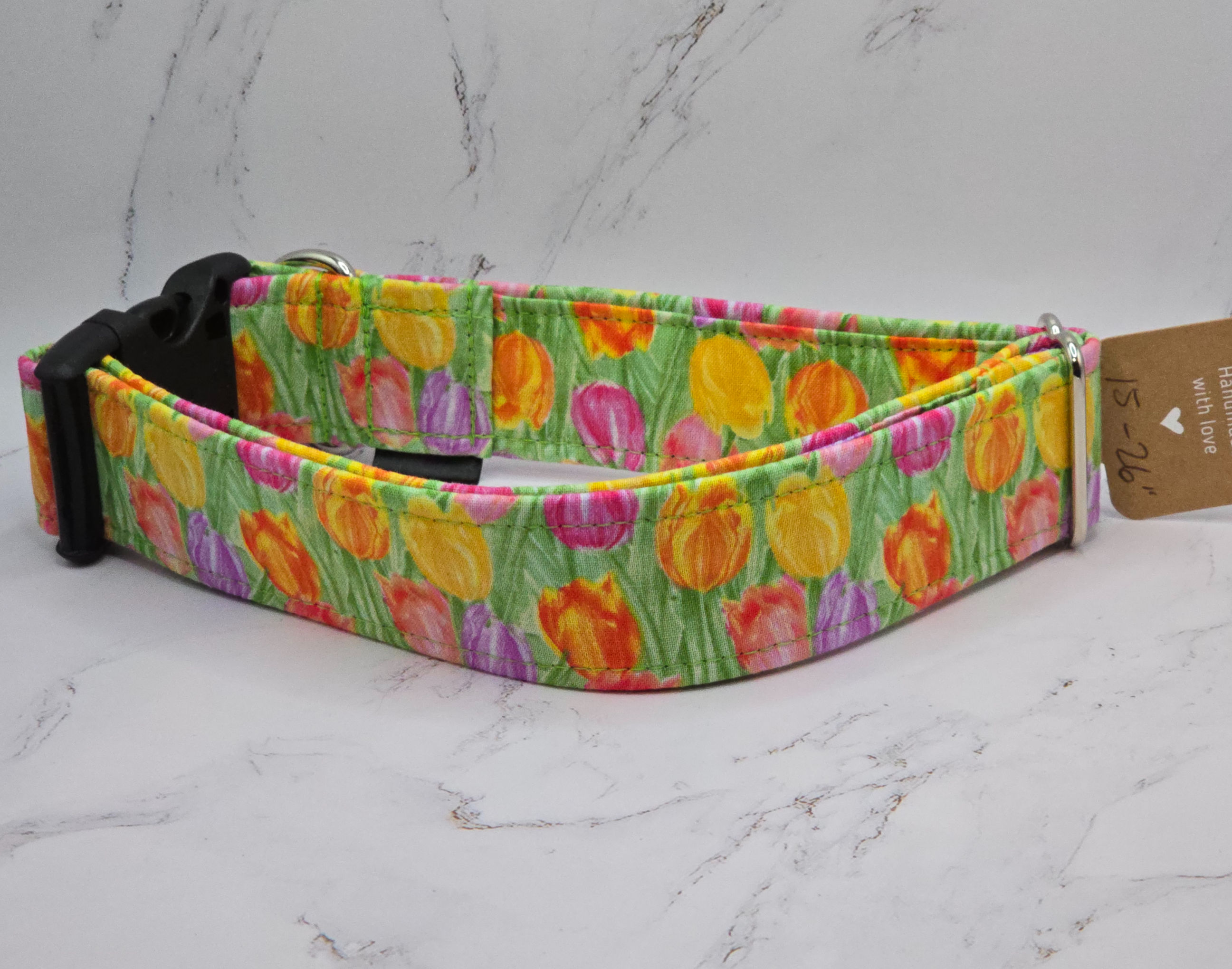 1.5" Buckle L 15-26" Floral