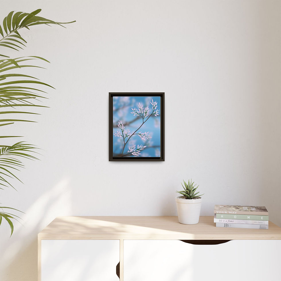 Thumbnail: “Blossom Air” Framed Canvas Print