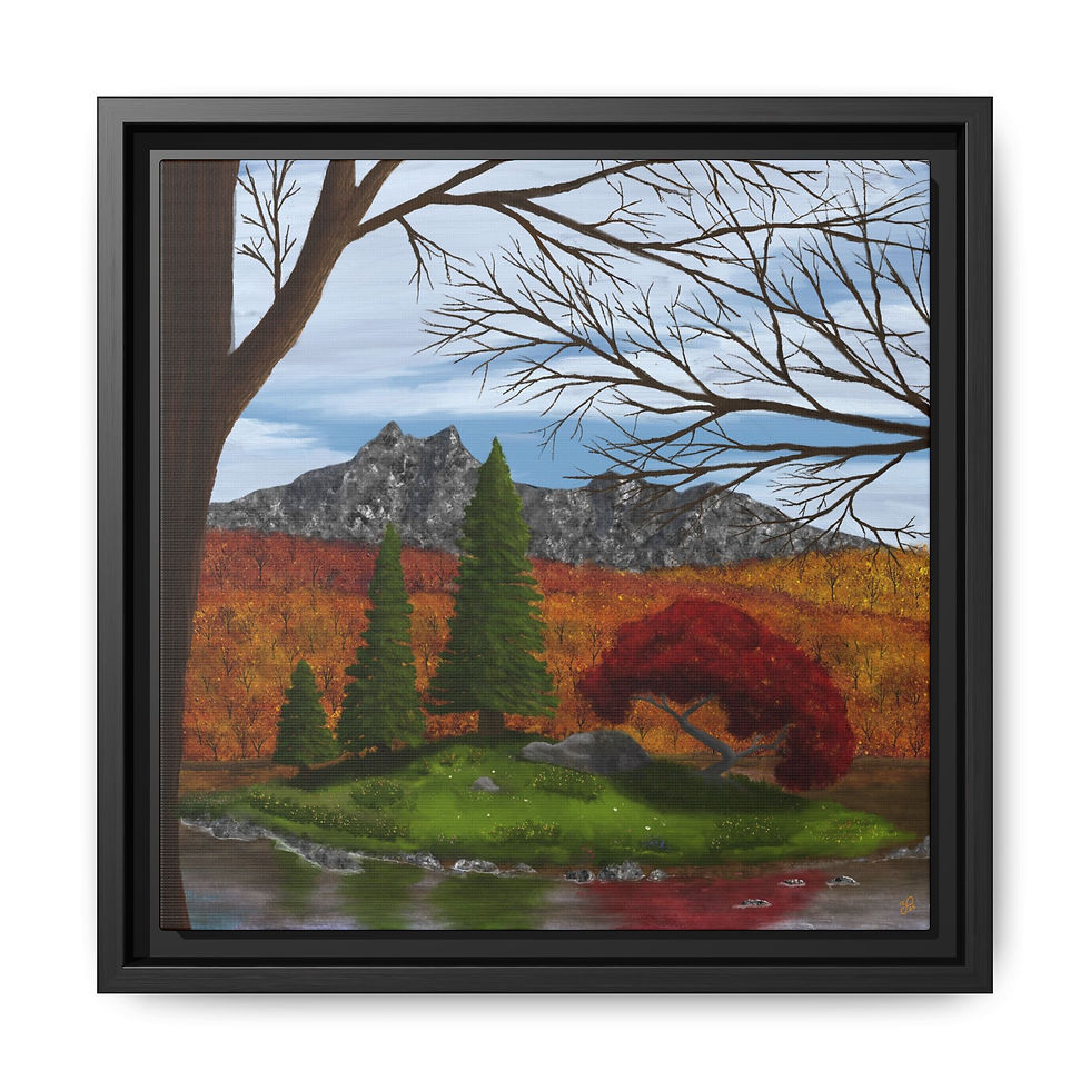 Thumbnail: “Whispers of the Woods” Matte Canvas - Mountain Lake Wall Art