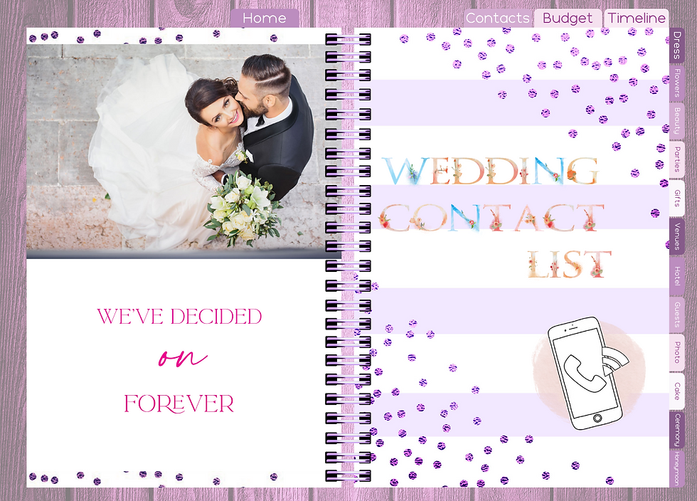 Thumbnail: Digital Wedding Planner - Violet