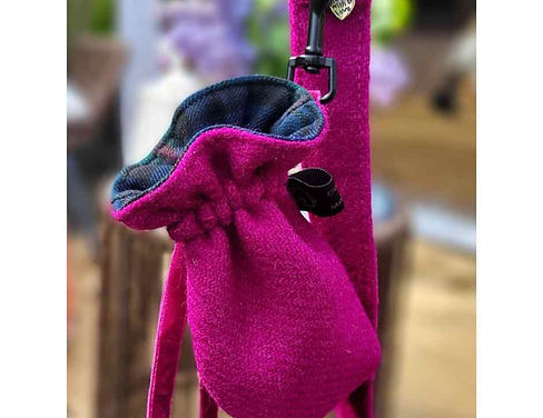 Harris Tweed Fuschia Glen Treat Bags