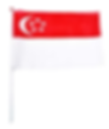Handheld Singapore Flag