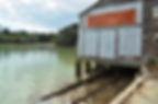 Demming Boatbuildes shed at Opua.