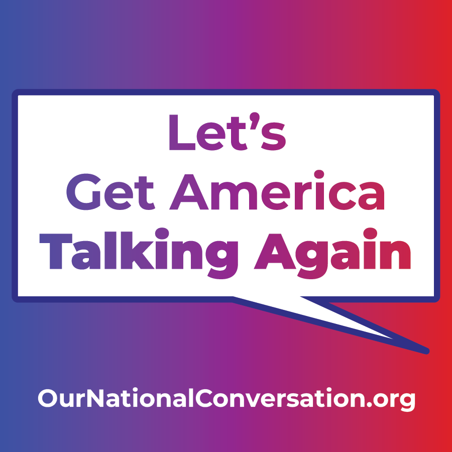 Let's Get America Talking Again Square Sticker