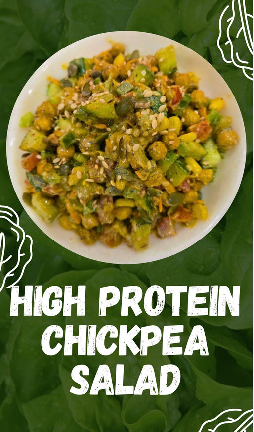🥗 Crunchy High Protein Chickpea Salad