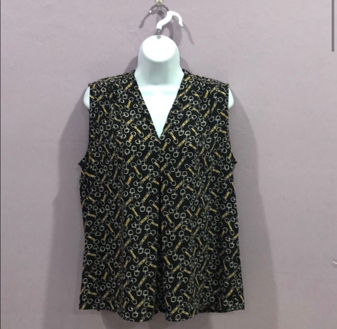 Nine West Western Tank Blouse 